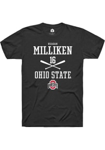 Reagan Milliken  Ohio State Buckeyes Black Rally NIL Sport Icon Short Sleeve T Shirt