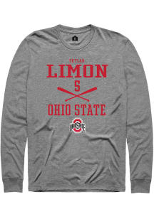 Skylar Limon  Ohio State Buckeyes Graphite Rally NIL Sport Icon Long Sleeve T Shirt