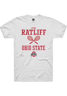 Sydni Ratliff  Ohio State Buckeyes White Rally NIL Sport Icon Short Sleeve T Shirt
