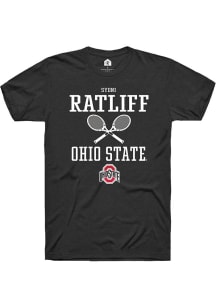 Sydni Ratliff  Ohio State Buckeyes Black Rally NIL Sport Icon Short Sleeve T Shirt