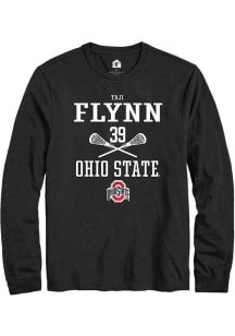 Taji Flynn  Ohio State Buckeyes Black Rally NIL Sport Icon Long Sleeve T Shirt