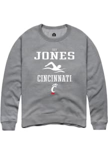 Lily Jones  Rally Cincinnati Bearcats Mens Graphite NIL Sport Icon Long Sleeve Crew Sweatshirt
