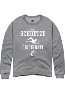 Sophie Schuetze  Rally Cincinnati Bearcats Mens Graphite NIL Sport Icon Long Sleeve Crew Sweatshir..