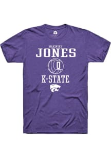 Makinsey Jones  K-State Wildcats Purple Rally NIL Sport Icon Short Sleeve T Shirt