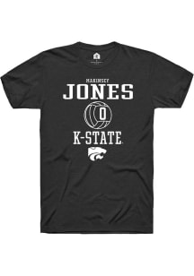 Makinsey Jones  K-State Wildcats Black Rally NIL Sport Icon Short Sleeve T Shirt