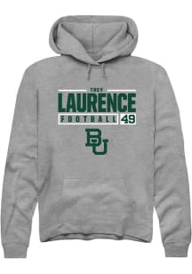 Donald “Trey” Laurence  Rally Baylor Bears Mens Graphite NIL Stacked Box Long Sleeve Hoodie