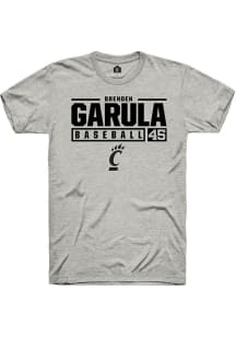 Brenden Garula  Rally Cincinnati Bearcats Mens Graphite NIL Stacked Box Long Sleeve Crew Sweatshir..