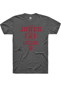 Isaiah Jones  Indiana Hoosiers Dark Grey Rally NIL Sport Icon Short Sleeve T Shirt