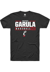 Brenden Garula  Cincinnati Bearcats Red Rally NIL Stacked Box Short Sleeve T Shirt