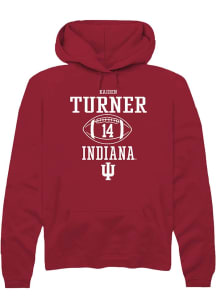 Kaiden Turner  Rally Indiana Hoosiers Mens Red NIL Sport Icon Long Sleeve Hoodie