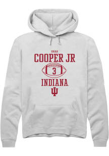 Omar Cooper Jr  Rally Indiana Hoosiers Mens White NIL Sport Icon Long Sleeve Hoodie