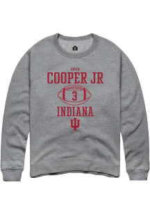 Omar Cooper Jr  Rally Indiana Hoosiers Mens Graphite NIL Sport Icon Long Sleeve Crew Sweatshirt