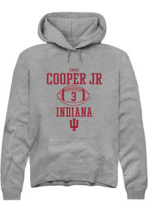 Omar Cooper Jr  Rally Indiana Hoosiers Mens Graphite NIL Sport Icon Long Sleeve Hoodie