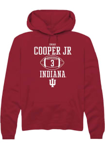 Omar Cooper Jr  Rally Indiana Hoosiers Mens Red NIL Sport Icon Long Sleeve Hoodie