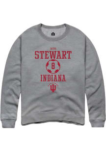 Seth Stewart  Rally Indiana Hoosiers Mens Graphite NIL Sport Icon Long Sleeve Crew Sweatshirt