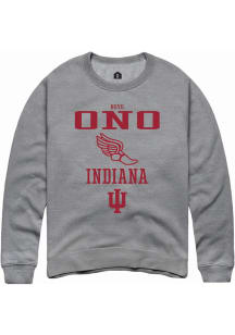 Novo Ono  Rally Indiana Hoosiers Mens Graphite NIL Sport Icon Long Sleeve Crew Sweatshirt