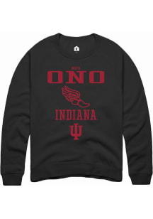 Novo Ono  Rally Indiana Hoosiers Mens Black NIL Sport Icon Long Sleeve Crew Sweatshirt