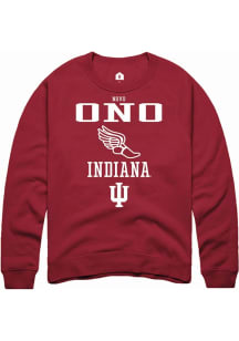 Novo Ono  Rally Indiana Hoosiers Mens Red NIL Sport Icon Long Sleeve Crew Sweatshirt
