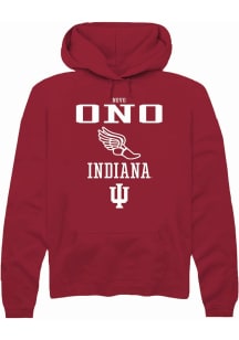 Novo Ono  Rally Indiana Hoosiers Mens Red NIL Sport Icon Long Sleeve Hoodie
