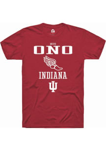 Novo Ono  Indiana Hoosiers Red Rally NIL Sport Icon Short Sleeve T Shirt
