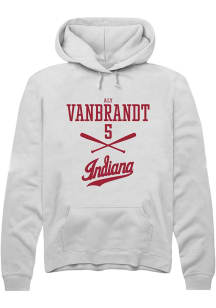 Aly VanBrandt  Rally Indiana Hoosiers Mens White NIL Sport Icon Long Sleeve Hoodie