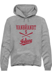 Aly VanBrandt  Rally Indiana Hoosiers Mens Graphite NIL Sport Icon Long Sleeve Hoodie