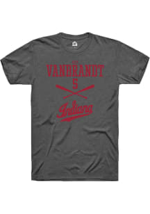 Aly VanBrandt  Indiana Hoosiers Dark Grey Rally NIL Sport Icon Short Sleeve T Shirt