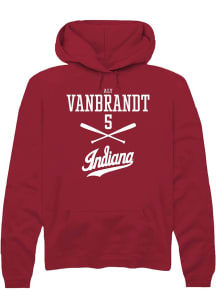 Aly VanBrandt  Rally Indiana Hoosiers Mens Red NIL Sport Icon Long Sleeve Hoodie