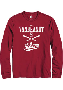 Aly VanBrandt  Indiana Hoosiers Red Rally NIL Sport Icon Long Sleeve T Shirt