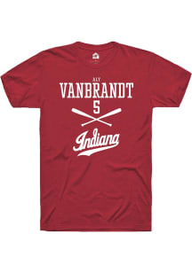 Aly VanBrandt  Indiana Hoosiers Red Rally NIL Sport Icon Short Sleeve T Shirt