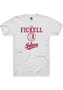 Luca Fickell  Indiana Hoosiers White Rally NIL Sport Icon Short Sleeve T Shirt