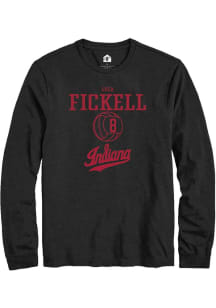 Luca Fickell  Indiana Hoosiers Black Rally NIL Sport Icon Long Sleeve T Shirt