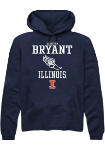 Azariyah Bryant  Rally Illinois Fighting Illini Mens Navy Blue NIL Sport Icon Long Sleeve Hoodie