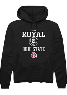 Devin Royal  Rally Ohio State Buckeyes Mens Black NIL Sport Icon Long Sleeve Hoodie