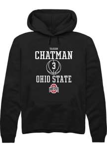 Taison Chatman  Rally Ohio State Buckeyes Mens Black NIL Sport Icon Long Sleeve Hoodie