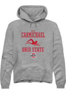 Noah Carmichael  Rally Ohio State Buckeyes Mens Graphite NIL Sport Icon Long Sleeve Hoodie