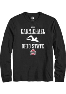 Noah Carmichael  Ohio State Buckeyes Black Rally NIL Sport Icon Long Sleeve T Shirt