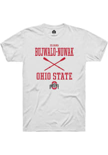Eliana Bujwalo-Nowak  Ohio State Buckeyes White Rally NIL Sport Icon Short Sleeve T Shirt