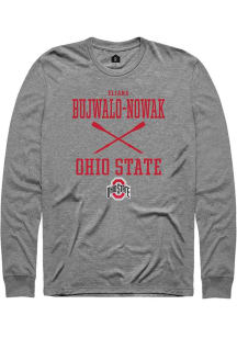 Eliana Bujwalo-Nowak  Ohio State Buckeyes Graphite Rally NIL Sport Icon Long Sleeve T Shirt