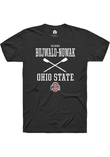 Eliana Bujwalo-Nowak  Ohio State Buckeyes Black Rally NIL Sport Icon Short Sleeve T Shirt
