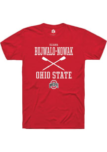 Eliana Bujwalo-Nowak  Ohio State Buckeyes Red Rally NIL Sport Icon Short Sleeve T Shirt