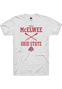 Regan McElwee  Ohio State Buckeyes White Rally NIL Sport Icon Short Sleeve T Shirt