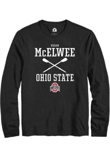 Regan McElwee  Ohio State Buckeyes Black Rally NIL Sport Icon Long Sleeve T Shirt