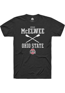 Regan McElwee  Ohio State Buckeyes Black Rally NIL Sport Icon Short Sleeve T Shirt
