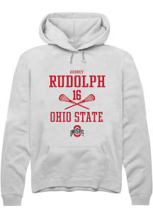 Audrey Rudolph  Rally Ohio State Buckeyes Mens White NIL Sport Icon Long Sleeve Hoodie