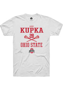 Lexie Kupka  Ohio State Buckeyes White Rally NIL Sport Icon Short Sleeve T Shirt