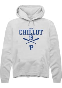 Gavin Chillot  Rally Pitt Panthers Mens White NIL Sport Icon Long Sleeve Hoodie