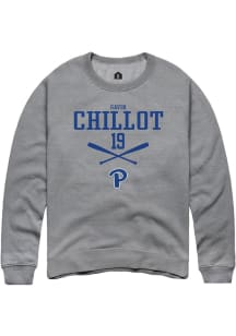 Gavin Chillot  Rally Pitt Panthers Mens Graphite NIL Sport Icon Long Sleeve Crew Sweatshirt