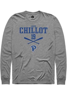 Gavin Chillot  Pitt Panthers Graphite Rally NIL Sport Icon Long Sleeve T Shirt