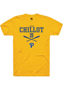 Gavin Chillot  Pitt Panthers Gold Rally NIL Sport Icon Short Sleeve T Shirt